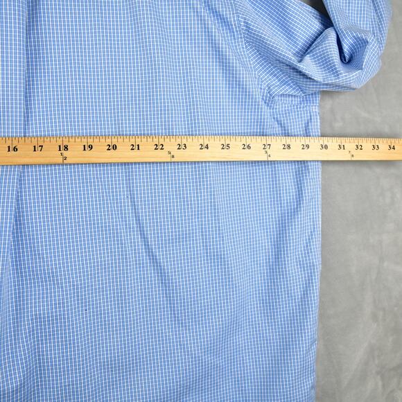 Duluth Shirt Mens 3XLT Blue Check Button Down Long Sleeve - Picture 8 of 8